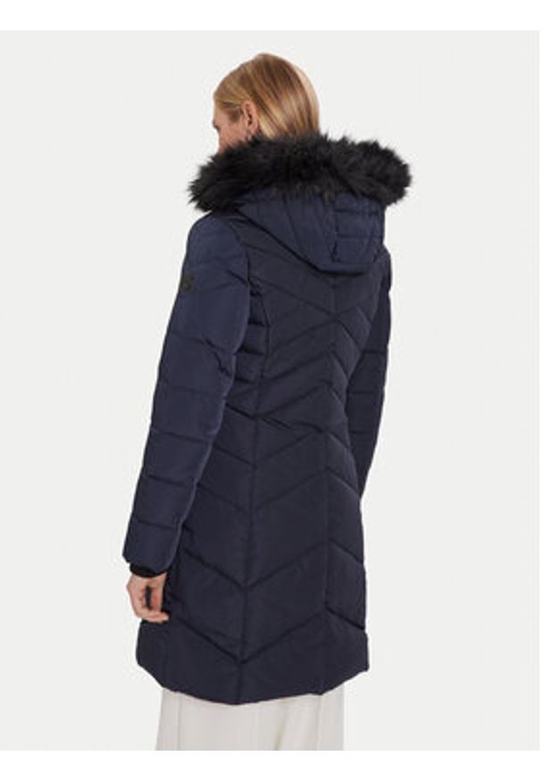 Morgan Kurtka puchowa 252-GCLEA Granatowy Slim Fit. Kolor: niebieski. Materiał: syntetyk