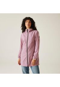 Regatta - Kurtka turystyczna przeciwdeszczowa damska Lioka wodoodporna. Kolor: fioletowy. Materiał: tkanina, poliester. Sport: turystyka piesza #1