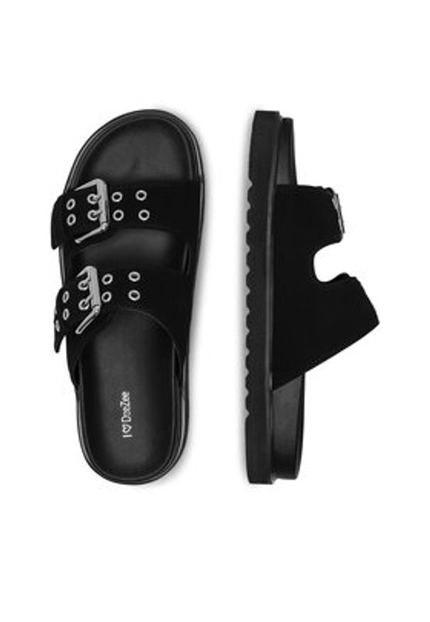 DeeZee Klapki HY86009-16 Czarny. Kolor: czarny. Materiał: syntetyk