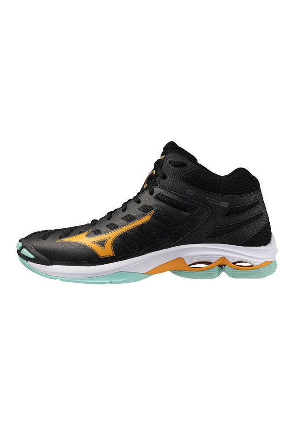Buty halowe Mizuno Wave Voltage Mid. Kolor: czarny. Model: Mizuno Wave. Sport: siatkówka