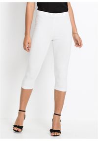 bonprix - Legginsy rybaczki (2 pary). Kolor: biały #1