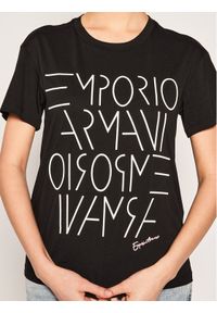 Emporio Armani T-Shirt 3H2T7B 2JSYZ 0999 Czarny Regular Fit. Kolor: czarny #4