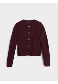 Sinsay - Sweter z ozdobnymi guzikami - czerwony. Kolor: czerwony