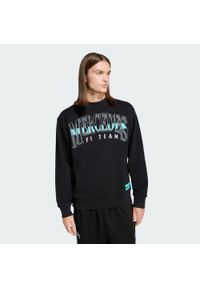 Adidas - Bluza Męska Mercedes - AMG Petronas Formula One Team Las Vegas. Kolor: czarny, biały, wielokolorowy. Materiał: materiał. Długość rękawa: długi rękaw. Sport: fitness #1