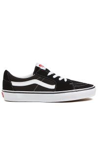 Buty unisex Vans Color Block SK8-Low VN0A4UUK6BT1 - czarne. Okazja: na co dzień. Zapięcie: sznurówki. Kolor: czarny. Materiał: zamsz, materiał, guma. Szerokość cholewki: normalna. Model: Vans SK8