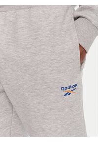 Reebok Spodnie dresowe RK25146CCM Szary Regular Fit. Kolor: szary. Materiał: bawełna