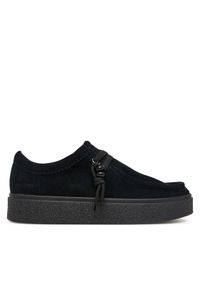 Clarks Półbuty Boxbee Walla. 26328111 Czarny. Kolor: czarny. Materiał: skóra, zamsz #1