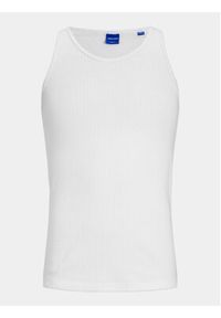 Jack & Jones - Jack&Jones Tank top Havana 12251771 Biały Regular Fit. Kolor: biały. Materiał: bawełna