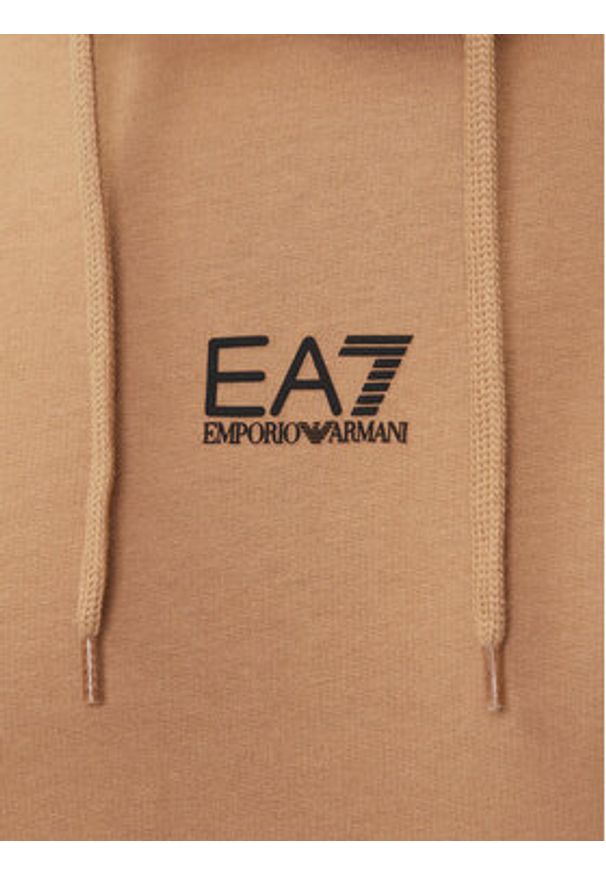 EA7 Emporio Armani Bluza 8NPM32 PJVRZ U6171 Beżowy Regular Fit. Kolor: beżowy. Materiał: bawełna