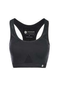 ENDURANCE - Biustonosz do jogi Athlecia Rosemary. Kolor: czarny. Materiał: elastan, poliamid. Sport: joga i pilates