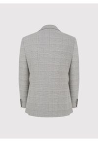Pako Lorente - PAKO LORENTE – Szara marynarka garniturowa w kratkę. Kolor: szary. Materiał: poliester, wiskoza, elastan. Wzór: kratka #3