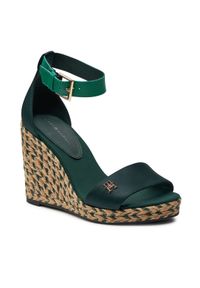 TOMMY HILFIGER - Tommy Hilfiger Espadryle FW0FW07914 Zielony. Kolor: zielony