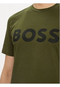 BOSS - Boss T-Shirt Thinking 1 50481923 Zielony Regular Fit. Kolor: zielony. Materiał: bawełna #3