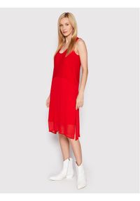 DKNY Sukienka letnia P22DAEJR Czerwony Regular Fit. Kolor: czerwony. Materiał: syntetyk. Sezon: lato #1
