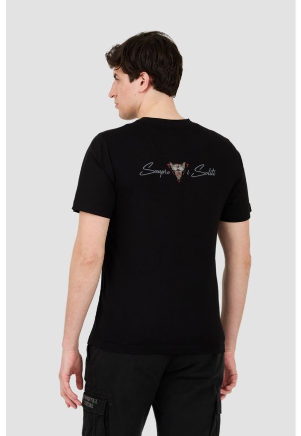 Aeronautica Militare - AERONAUTICA MILITARE Czarny t-shirt Short Sleeve. Kolor: czarny