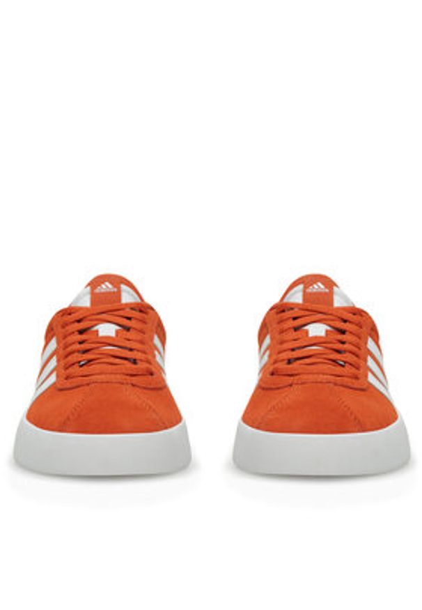 Adidas - adidas Sneakersy VL COURT 3.0 ID9185 Czerwony. Kolor: czerwony. Materiał: skóra, zamsz