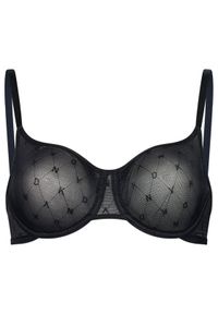 DKNY Biustonosz z fiszbiną DK4039 Czarny. Kolor: czarny. Materiał: syntetyk