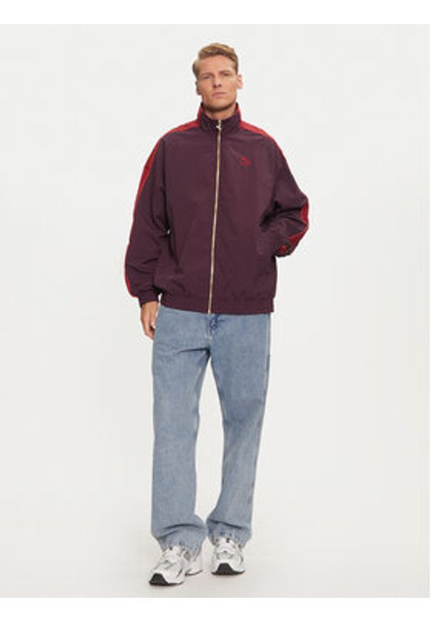 Puma Bluza Play Loud T7 626719 Fioletowy Relaxed Fit. Kolor: fioletowy. Materiał: syntetyk