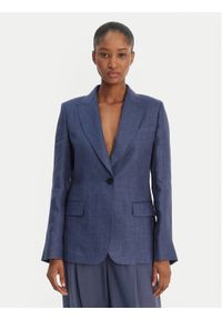 Weekend Max Mara Marynarka Nalut 2615041072 Granatowy Regular Fit. Kolor: niebieski. Materiał: len #1