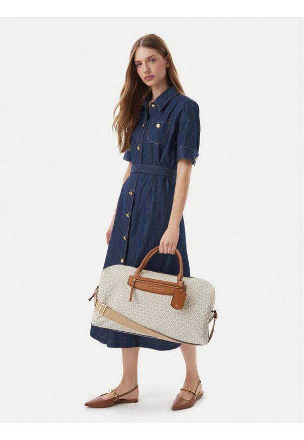 MICHAEL Michael Kors Torba podróżna Jet Set Travel Extra 30S6GTVU4B Écru. Kolor: kremowy. Materiał: skóra