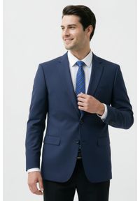 Klasyczny Krawat Klubowy - Alties - w Prążek, Niebieski. Kolor: niebieski. Materiał: tkanina. Wzór: prążki. Styl: klasyczny #5