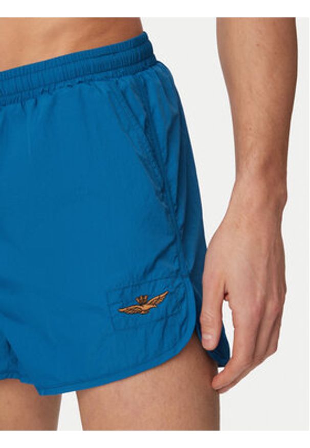 Aeronautica Militare Szorty kąpielowe 261BW0231UCT04311 Niebieski Regular Fit. Kolor: niebieski. Materiał: syntetyk