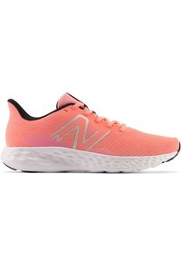 Buty damskie New Balance W411LH3 – pomarańczowe. Kolor: pomarańczowy. Materiał: syntetyk, materiał. Szerokość cholewki: normalna. Sport: fitness
