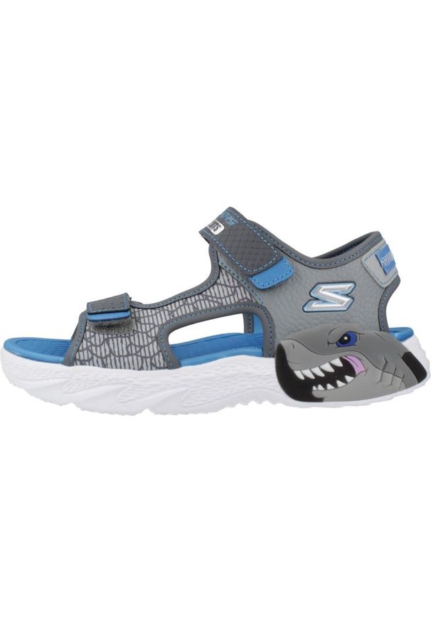 skechers - Sandały SKECHERS CREATURE-SPLASH Szary. Kolor: szary. Materiał: syntetyk, materiał. Sezon: lato. Sport: turystyka piesza