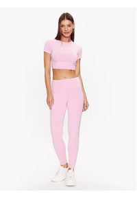 Guess Top V3RP16 KABR0 Różowy Slim Fit. Kolor: różowy. Materiał: bawełna, syntetyk #4