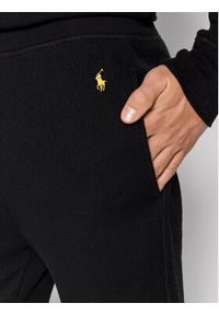 Polo Ralph Lauren Spodnie dresowe 714830285007 Czarny Regular Fit. Kolor: czarny. Materiał: dresówka, syntetyk #3