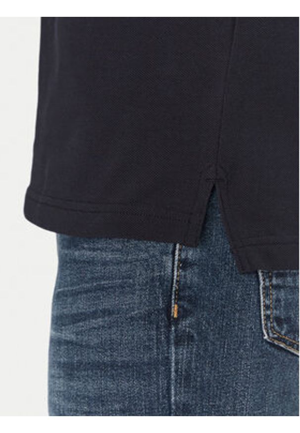 TOMMY HILFIGER - Tommy Hilfiger Polo Chest Insert MW0MW38130 Granatowy Regular Fit. Typ kołnierza: polo. Kolor: niebieski. Materiał: bawełna