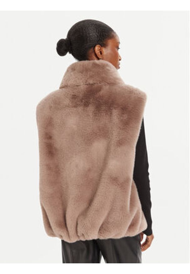 Pinko - PINKO Bezrękawnik Deyn Gilet 105107 A2WN D01 Beżowy Regular Fit. Kolor: beżowy. Materiał: syntetyk. Długość rękawa: bez rękawów