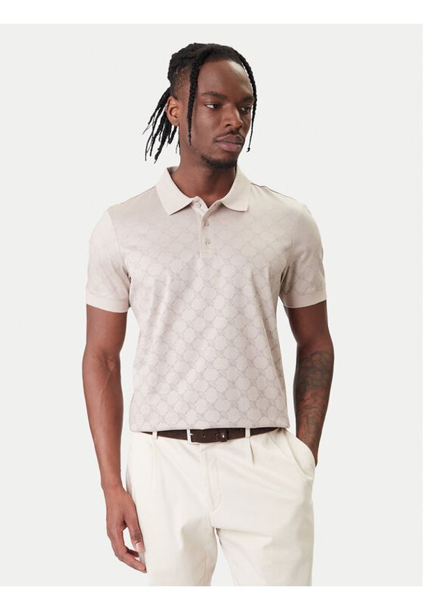 JOOP! Polo Jesse 10100063 30100496 Brązowy Regular Fit. Typ kołnierza: polo. Kolor: brązowy. Materiał: bawełna