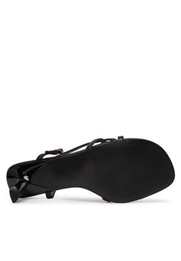 Hugo - HUGO Sandały Amaryl 50563645 Czarny. Kolor: czarny. Materiał: skóra