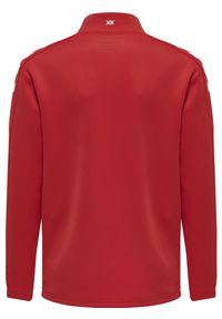 Bluza sportowa dziecięca Hummel Core XK Kids Poly Zip Sweat. Kolor: czerwony, wielokolorowy, różowy. Materiał: dresówka, materiał. Wzór: jodełka, nadruk