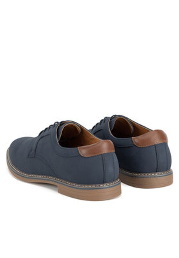 Lanetti Półbuty 124AM0206 Granatowy. Kolor: niebieski. Materiał: materiał