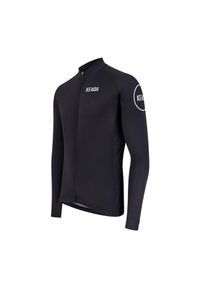 KEADA SPORTS - Damska koszulka kolarska z długim rękawem – Czarna. Kolor: czarny. Długość rękawa: długi rękaw. Długość: długie. Sport: kolarstwo