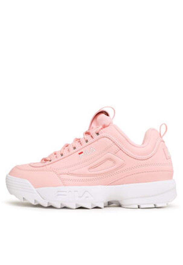 Fila Sneakersy Disruptor Teens FFT0029.40035 Koralowy. Kolor: pomarańczowy. Materiał: skóra