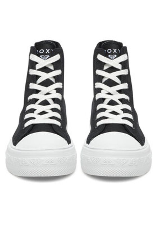 Roxy Trampki V12-907 Czarny. Kolor: czarny. Materiał: materiał