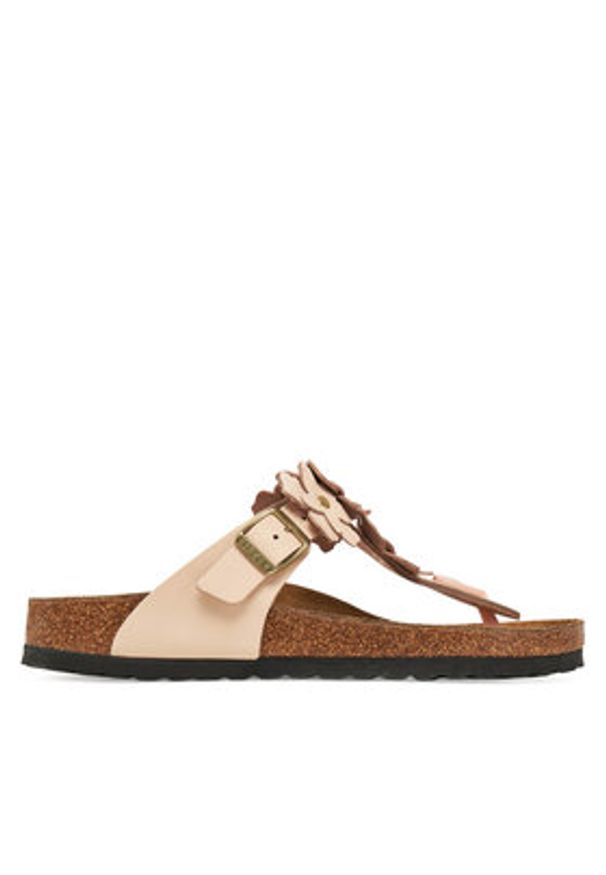 Birkenstock Japonki Gizeh Flowers 1029304 Różowy. Kolor: różowy. Materiał: skóra