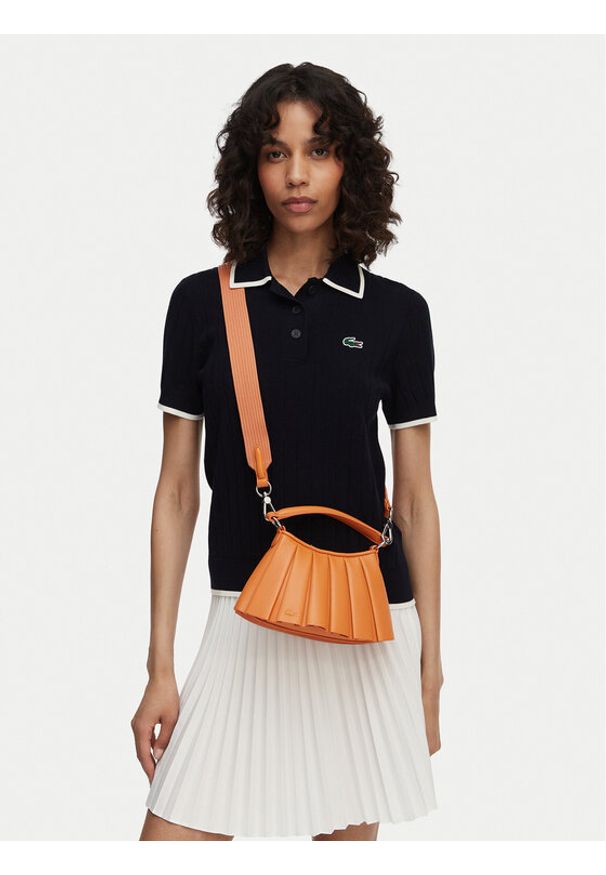 Lacoste Torebka NU5219DP Pomarańczowy. Kolor: pomarańczowy. Materiał: skórzane