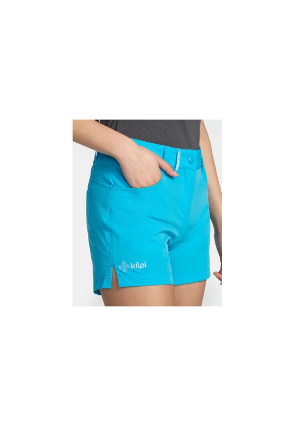 Szorty damskie Kilpi Bree. Kolor: niebieski. Materiał: nylon. Sezon: lato. Sport: turystyka piesza