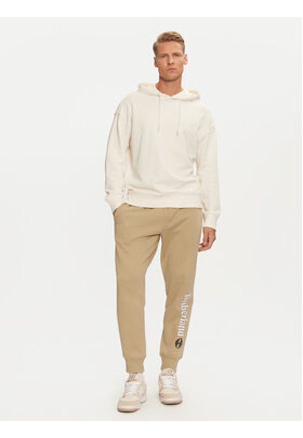 Timberland Spodnie dresowe TB0A5YFBDH41 Beżowy Regular Fit. Kolor: beżowy. Materiał: bawełna