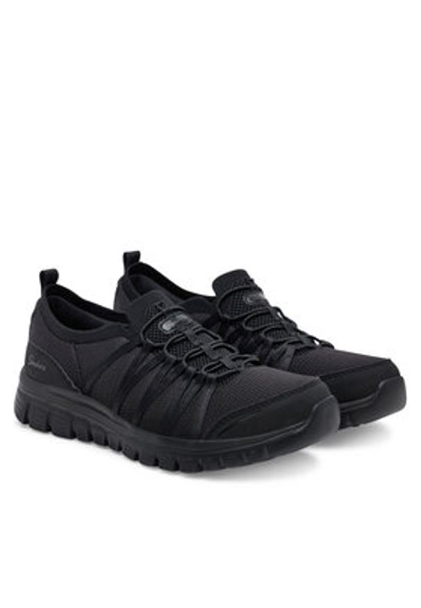skechers - Skechers Sneakersy Graceful - Soft Soul 100692/BBK Czarny. Kolor: czarny. Materiał: materiał