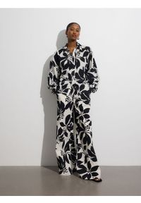 Reserved - Bawełniana koszula ze wzorem - wielobarwny. Materiał: bawełna #1