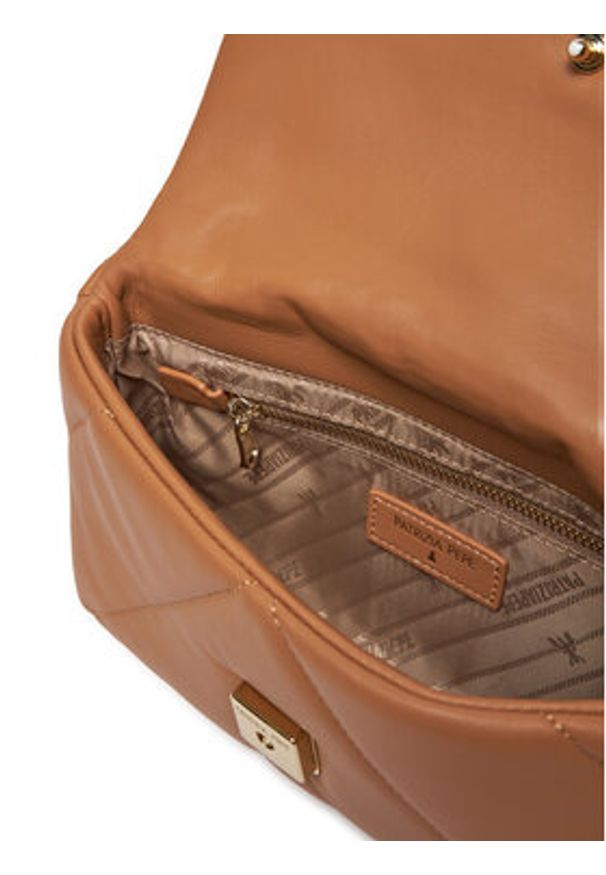 Patrizia Pepe Torebka CB0084/L006-B800 Brązowy. Kolor: brązowy. Materiał: skórzane
