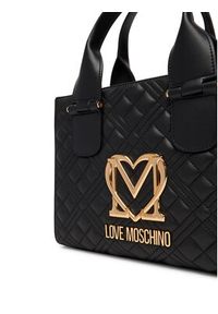 Love Moschino - LOVE MOSCHINO Torebka JC4303PP1NK1200A Czarny. Kolor: czarny. Materiał: skórzane