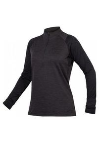 ENDURA - Longsleeve rowerowy damski Endura Singletrack Fleece. Kolor: czarny. Długość rękawa: długi rękaw