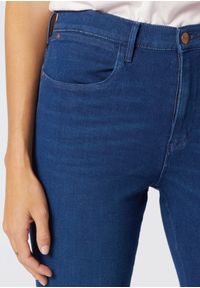 Wrangler - WRANGLER HIGH RISE SKINNY DAMSKIE SPODNIE JEANSOWE JEANSY DEEP WATERS W27HJN69D 112128091