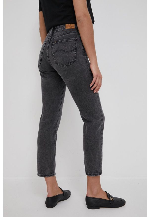 Lee jeansy CAROL VISUAL ASHTON damskie high waist. Stan: podwyższony. Kolor: szary